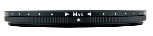 Max側：ND500相当の減光効果