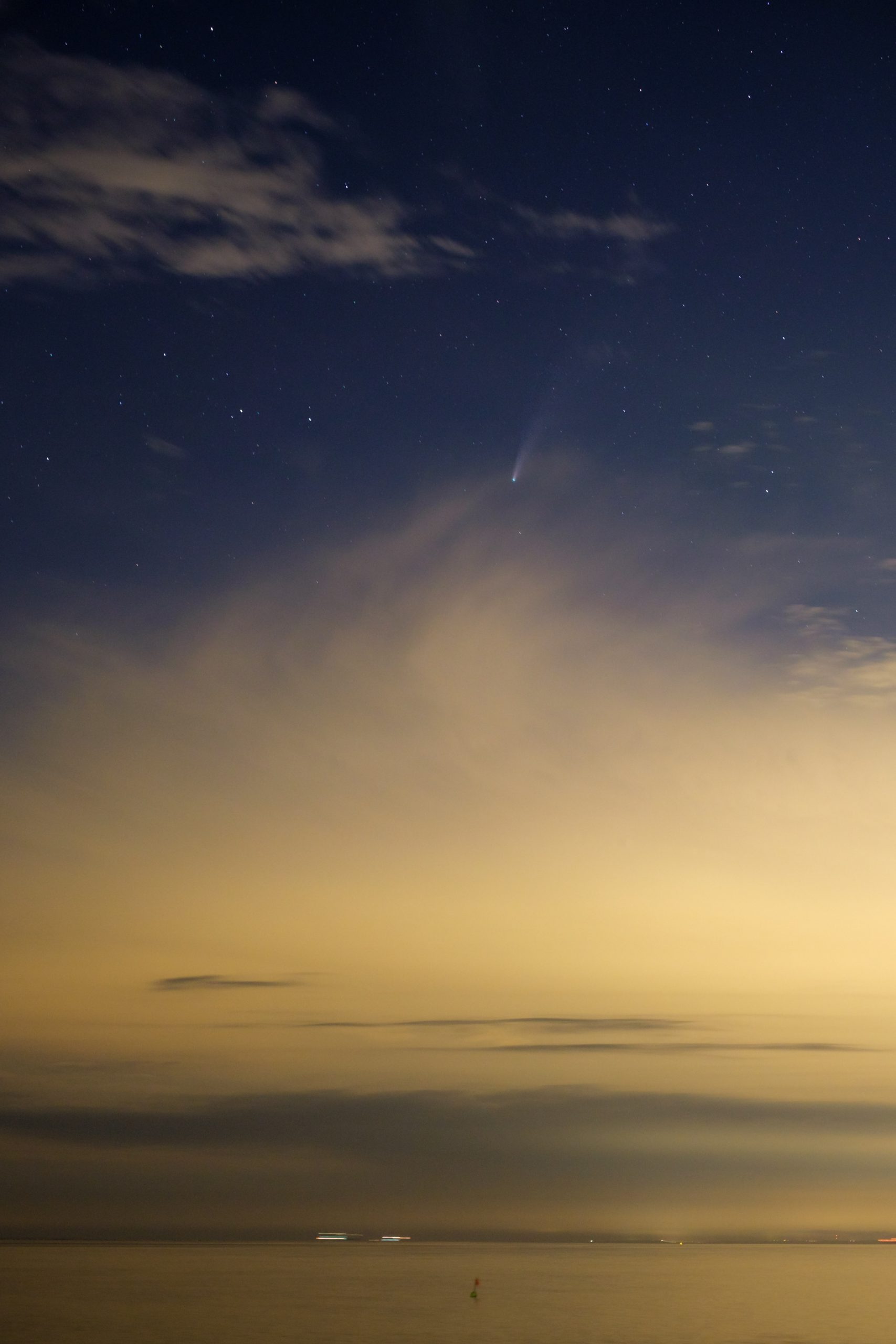 StarScapeを使ってネオワイズ彗星を撮ってみた。