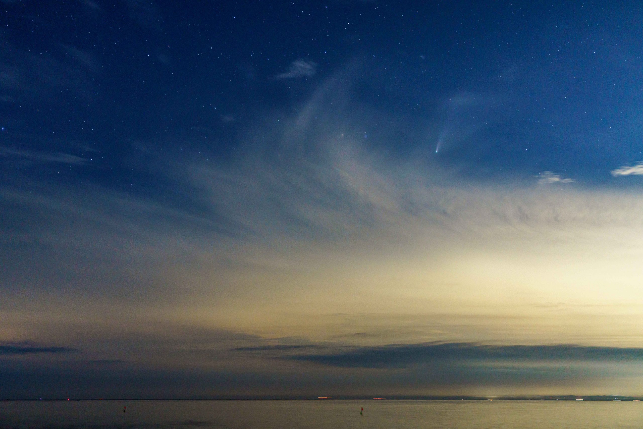 StarScapeを使ってネオワイズ彗星を撮ってみた。