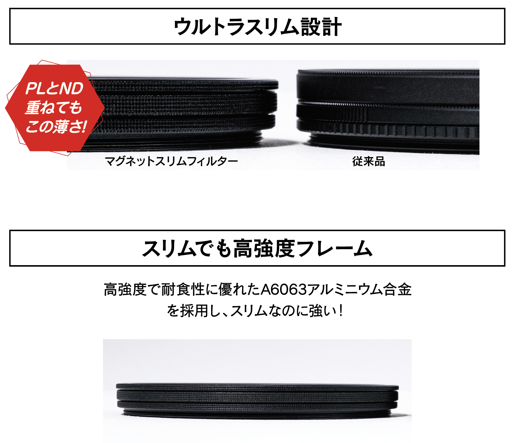 6月18日(金) マグネットスリムフィルター発売開始！ 一瞬で着脱!大事な瞬間を逃さない。ウルトラスリム設計で重ね付けも可能。