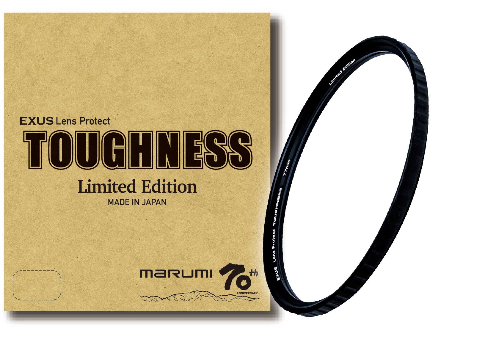 3月25日(金) 数量限定！70周年記念モデルEXUS Lens Protect TOUGHNESS（タフネス）発売開始。 史上最強の保護フィルター！